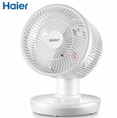 海爾（Haier）空氣循環(huán)扇音靜搖頭臺式風(fēng)扇家用宿舍臺扇渦輪對流電風(fēng)扇小型桌面風(fēng)扇 XHJ1808