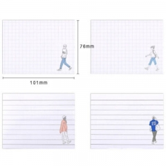晨光3X4自粘便條紙80(一起走) YS-296 圖案隨機(jī)