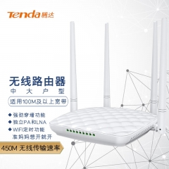 騰達（Tenda）無線路由器 高速穿墻家用APP寬帶WIFI信號放大器智能增強路由器 （FH456）450M