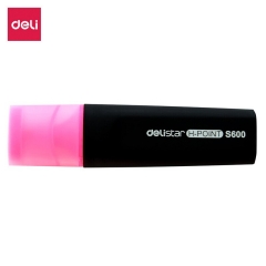 得力(deli) 熒光筆 記號(hào)筆 標(biāo)記醒目熒光筆 S600粉色