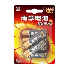 南孚5號電池 6粒/卡 單位：