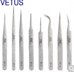 VETUS ST系列高精密不銹鋼鑷子 無磁防酸堿 全套8件 ST10～17型號