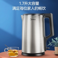 美的（Midea）電熱水壺家用燒水壺1.7L熱水壺 PJ17A01