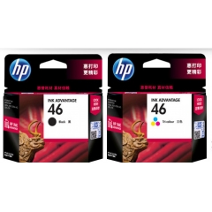 惠普（HP）46墨盒 黑色彩色套裝