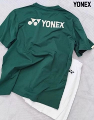 2024春夏新款YONEX尤尼克斯羽毛球服套裝短袖短褲男女同款速干吸汗
