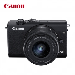 佳能（Canon）EOS M200 微單相機(jī) 數(shù)碼相機(jī) 黑色套機(jī)（15-45 微單鏡頭）Vlog相機(jī)