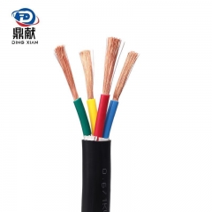 鼎獻(xiàn) 電線電纜 國標(biāo) RVV 4*10平方 四芯銅絲工程主線電纜線 1米
