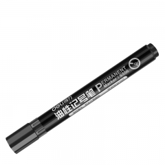 得力(deli) 黑色油性粗頭記號筆 單支裝 S550